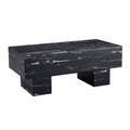 Coffee Table - Modern Simple Black Marble Texture MDF -